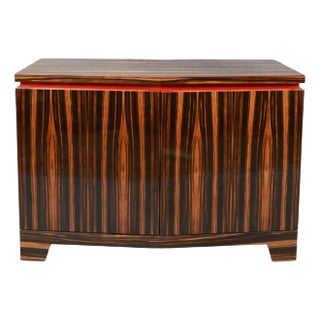 Custom Macassar Ebony Small Server Sideboard For Sale
