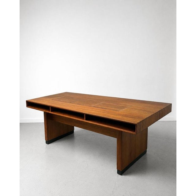 Large Vintage Desk with Roller Shutters, 1960s For Sale - Image 3 of 5