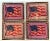Antique ‘Tobacciana’ Flannel American Flags/Textile Tobacco Premium Inserts- Set of 4 For Sale - Image 10 of 11
