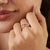 Orange Carat&Her Infinity Bow Promise Ring With Multi Sapphire & Diamond Accents, Size 7 For Sale - Image 8 of 14