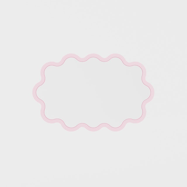 Modern Hvyli Oval 90 - Large Wavy Mirror For Sale - Image 3 of 5