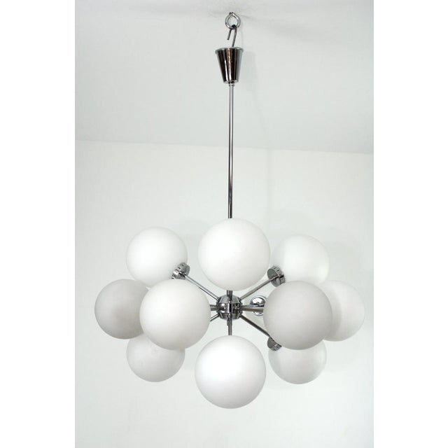 Sputnik Chandelier from Nikoll, 1960s For Sale - Image 14 of 14
