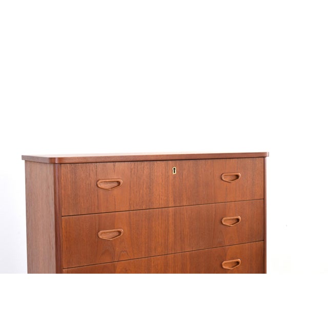 Mid-Century Modern Danish Teak Chest of Drawers, 1960s For Sale - Image 13 of 14