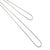 Modern Vintage Unisex Platinum 2.3mm 32” Solid Oval Rolo Cable Link Chain Necklace For Sale - Image 3 of 8