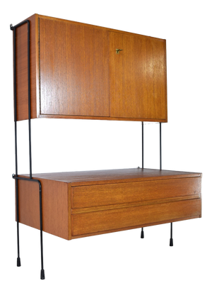 Teak String Shelving System from Omnia E. Dieter Hilker, 1960s