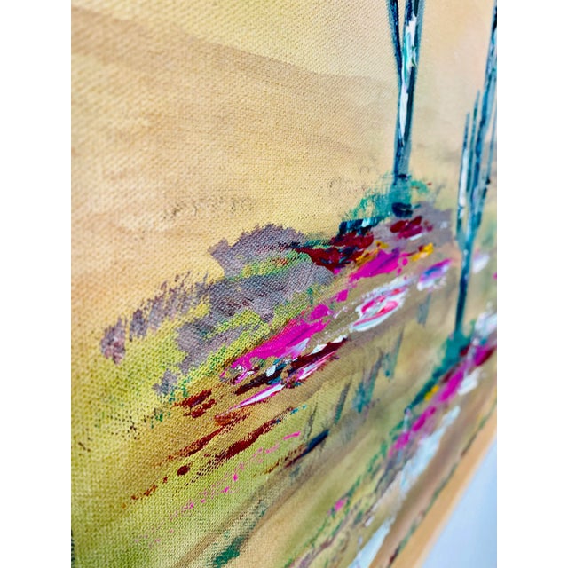 Wood 1990s Southwest Landscape Oil on Canvas Painting For Sale - Image 7 of 12