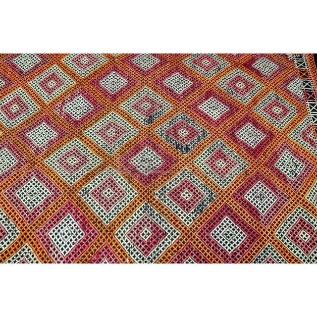 Textile 1960s Tribal Turkish Kilim Rug For Sale - Image 7 of 11