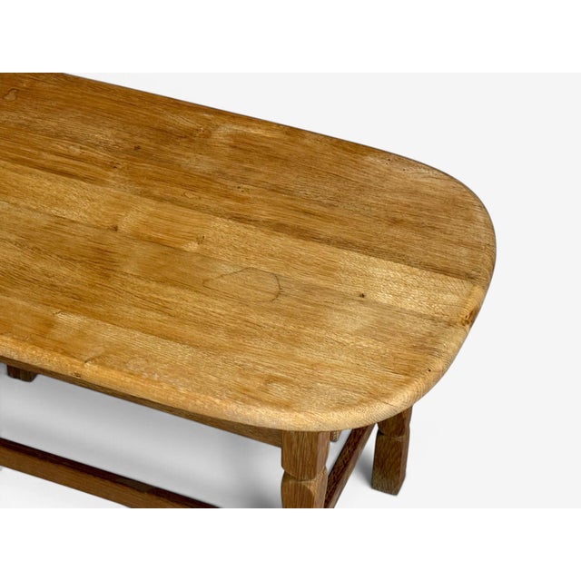 Henning Kjaernulf Style, Side Table, Oak, Denmark, 1970s For Sale - Image 10 of 11
