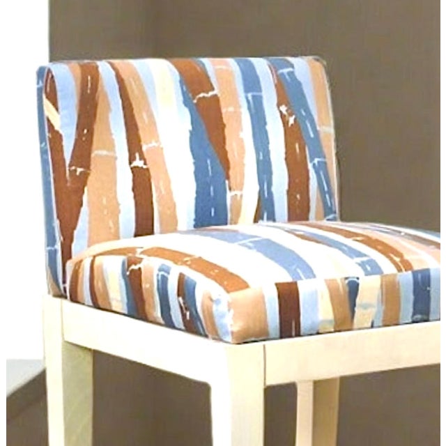 Large 1970s Commercial Grade Unholstered Counter Stools | Pair For Sale - Image 4 of 7