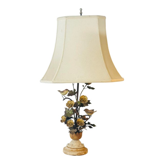 Vintage Tole Lamp For Sale