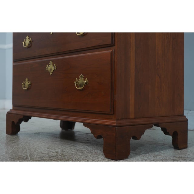 Wood Harden Cherry Triple Stack Chippendale High Chest For Sale - Image 7 of 16