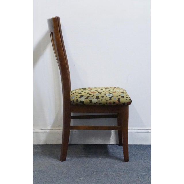 Wood Bassett Furniture Cherry Traditional American Empire Style Dining Side Chair For Sale - Image 7 of 10