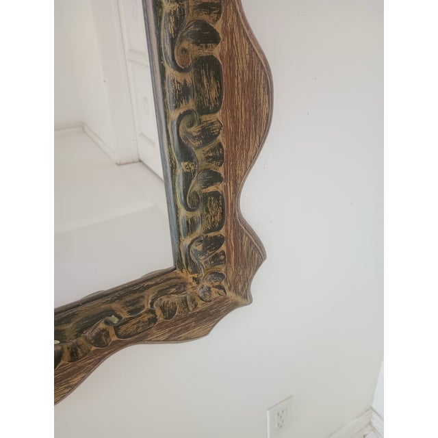 Mid Century Large Wall Mirror For Sale - Image 10 of 10