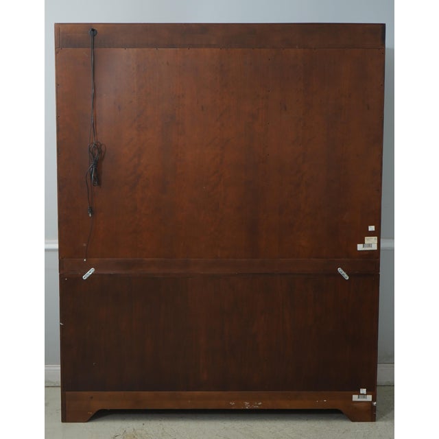 1990s Henredon Ralph Lauren Distressed China Cupboard For Sale - Image 15 of 16