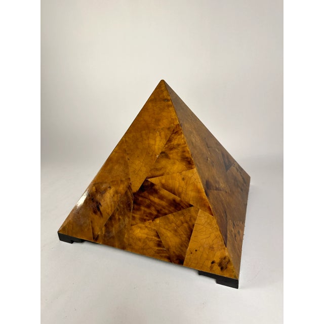 Mid 20th Century Mid 20th Century Pen Shell Pyramid Box With Attribution to Maitland Smith For Sale - Image 5 of 12