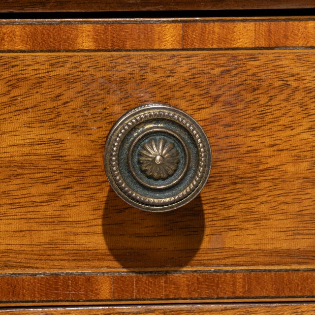 19th Century Edwardian Desk With Leather Top For Sale - Image 4 of 13