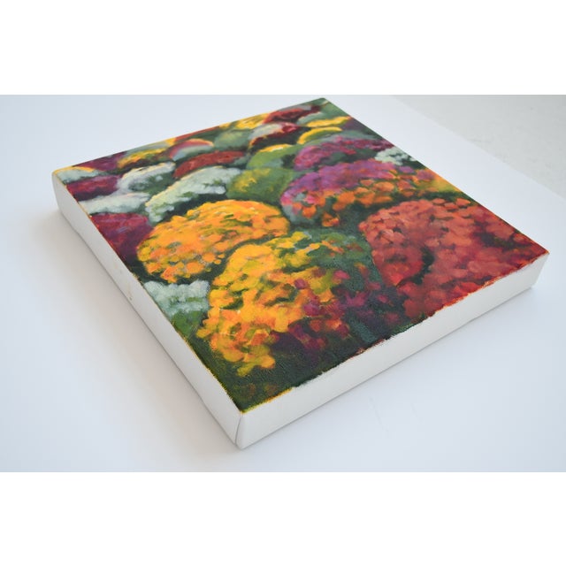 Contemporary Park Ave. Mums 02 Contemporary Oil Painting For Sale - Image 3 of 5