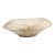 Jaru Travertine Stone Vintage Beige Decorative Gold Trim Bowl For Sale
