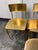 2010s Cb2 Oro Gold Dining Chairs, Set of Four For Sale - Image 5 of 12