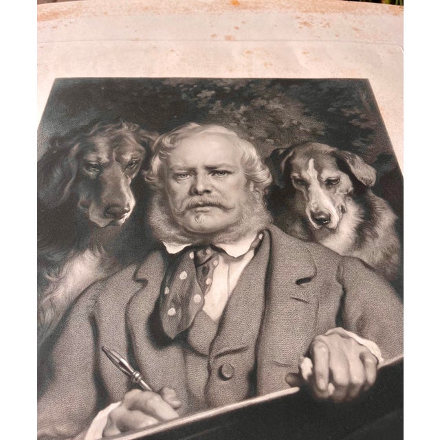 English Engraving Sir Edwin Landseer “Landseer and His Connoisseur’s For Sale - Image 3 of 8
