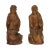 French Antique Oak Statues - Set of 2 For Sale - Image 10 of 10