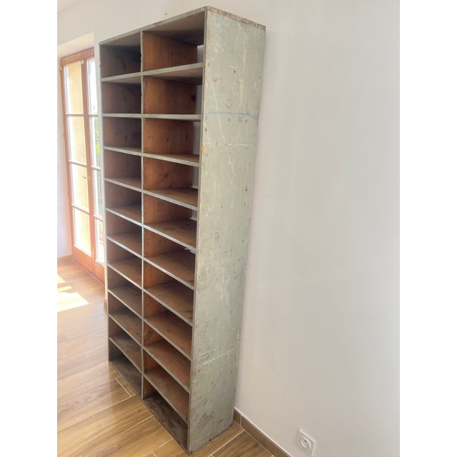 Large Antique Workshop Cabinet with Patinated Wooden Compartments, 1960s For Sale - Image 13 of 18