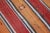 1960s 1960s Rustic & Primitive Hand Knotted Wool Striped Kilim Rug For Sale - Image 5 of 9