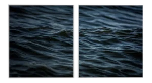 "Santorini Blue" by M. Blazevic Framed Photograph Diptych - A Pair