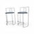 2 x Gaja stool by Kazuhide Takahama for Simon Gavina / black leather Heigh 85 Width 51 Depth 44 Seat height 64 cm This...