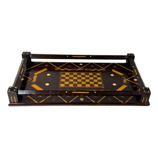 Late 19th Century Inlaid Italian Games Tray For Sale