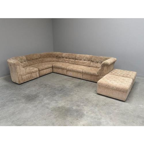 Textile Large Modular Sofa Set by Laauser, 1970s, Set of 8 For Sale - Image 7 of 16