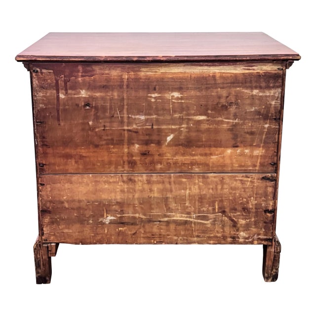 18th Century Small 18th Century American Cherry Wood Chest of Drawers For Sale - Image 5 of 9
