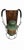 A distinctive and highly decorative pair of vintage railroad lanterns repurposed as wall-mounted sconces, each featuring...