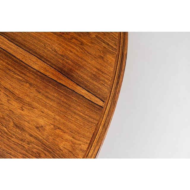 Oval Model 212 Dining Table in Rosewood attributed to Arne Vodder for Sibast, Denmark, 1960s For Sale - Image 12 of 15
