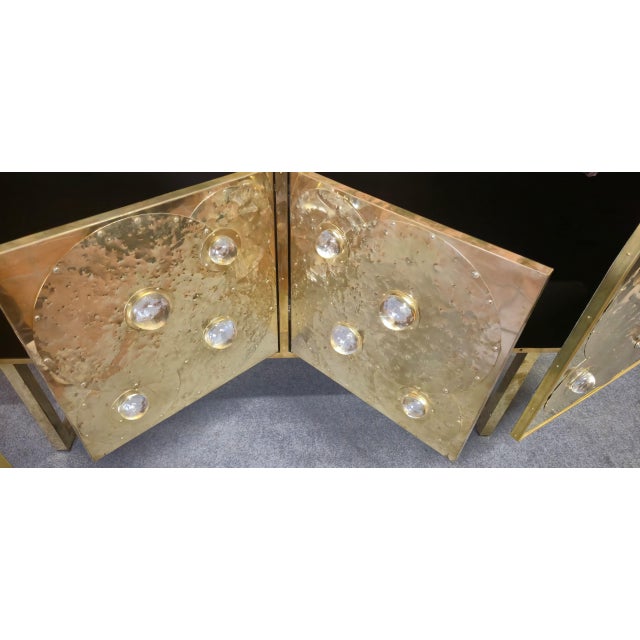 Brass and Murano Glass Sideboard from Justfurnituress For Sale - Image 9 of 18