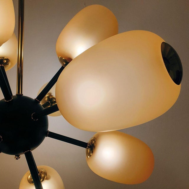 1990s Large Murano Glass Sputnik Chandelier For Sale - Image 10 of 15