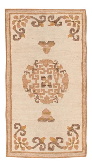 Early 20th Century Antique Chinese Rug, 3'1" X 6'1"