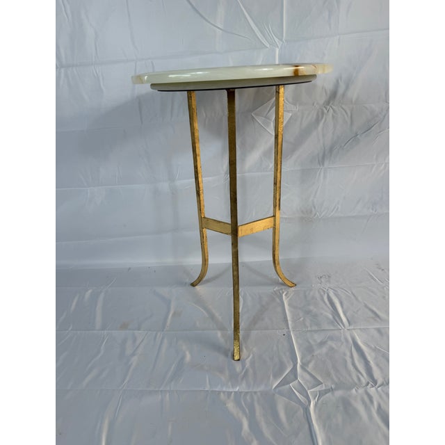 Gemstone Gilded Side Table For Sale - Image 7 of 8