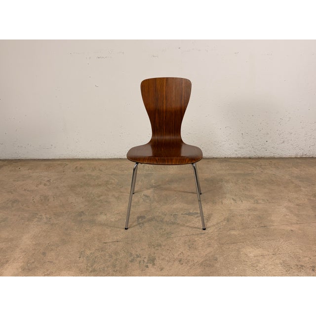 Brown Side Chair by Tapio Wirkkala for Asko, 1960s For Sale - Image 8 of 12