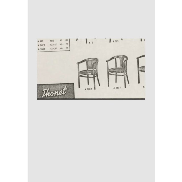 Thonet 967F armchair with Thonet label. Freshly restored,perfect condition. The last image was made from a Gebrüder Thonet...