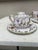 1920s French Faience Cups & Saucers - Set of Four For Sale - Image 4 of 7