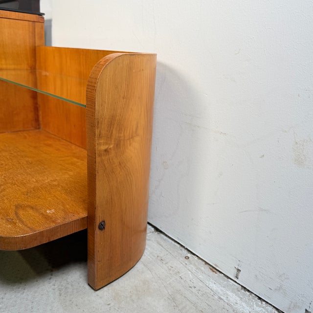 Brown Vintage Burl Walnut Dressing Table by Jindřich Halabala for Up Závody, 1957 For Sale - Image 8 of 14