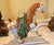 Chinese Large Tany Sancai Style Crackle Glazed War Horse Statue, 17" For Sale In Dallas - Image 6 of 11