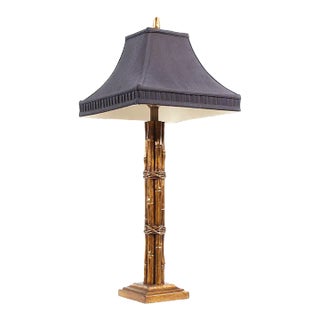 Currey and Co Bamboo Table Lamp For Sale