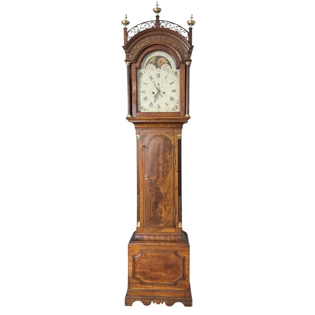 William Fitz, New Hampshire Grandfather Clock, Circa 1795 For Sale