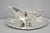Vintage Victorian Style Silver Plated Gravy Sauce Boat W/ Attached Dish For Sale - Image 9 of 13