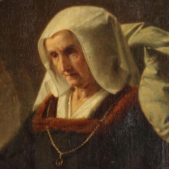 Augusto Friedrich Siegert, Figurative Scene, Oil on Canvas, Framed For Sale - Image 4 of 14