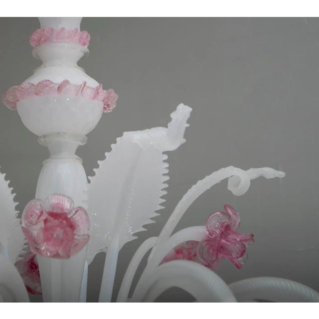 Venetian Glass Ceiling Lamp from Maestri Muranesi, 1960s For Sale - Image 9 of 15
