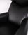 Set of Model EJ100 Ox Chair with Ottoman in Black Leather by Hans J. Wegner for Fredericia, 1960s For Sale - Image 10 of 15
