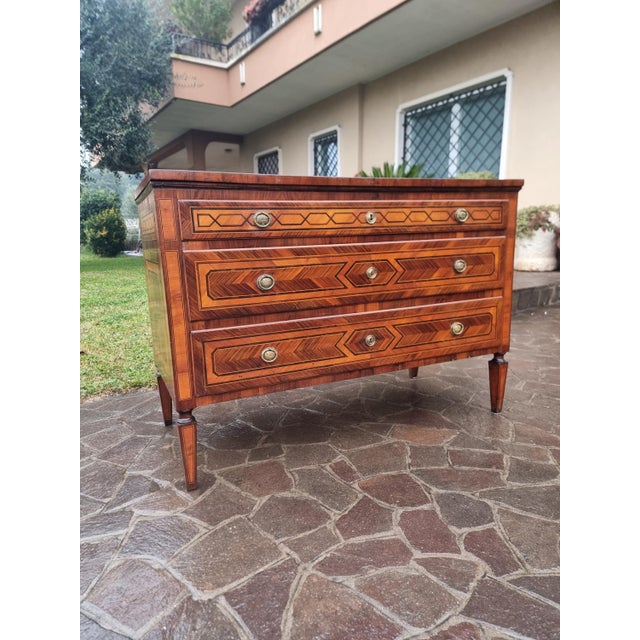 Antique Emilian Chest of Drawers, 1770 For Sale - Image 9 of 12